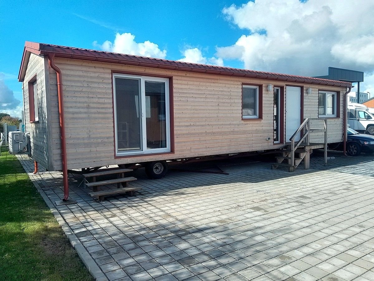 Tiny House ohne Grundstück - Neuwertiger Bungalow im Blockhausstil